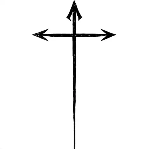 Templar's cross tattoo tattoo design idea