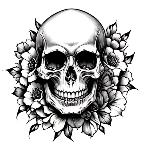 skull girly tattoo design tattoo design idea