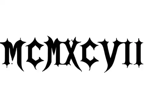 "MCMXCVIII" tattoo design idea
