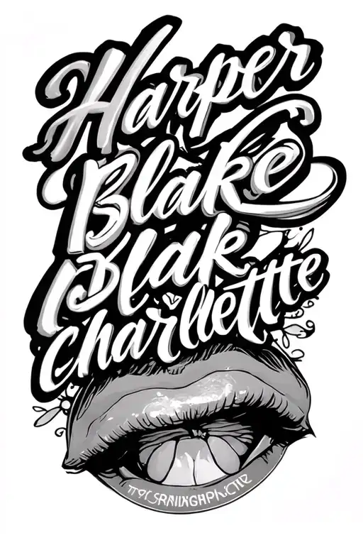 "harper blake charlotte" road leading towards tattoo design idea