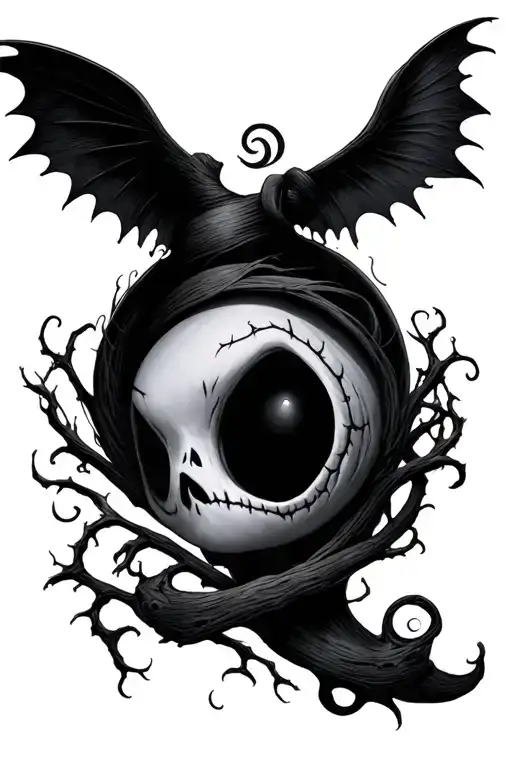 The Nightmare Before Christmas tattoo design idea