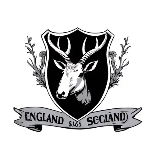 Springbok rugby Scotland England Netherlands pilot shield tattoo design idea