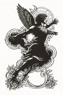 icarus falling from the sun tattoo design idea