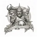 elijah and Baal prophets  tattoo design idea