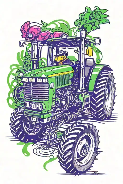john deere 4440 tattoo design idea