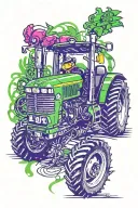 john deere 4440 tattoo design idea