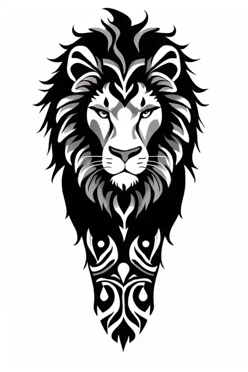 lion maori tattoo tattoo design idea