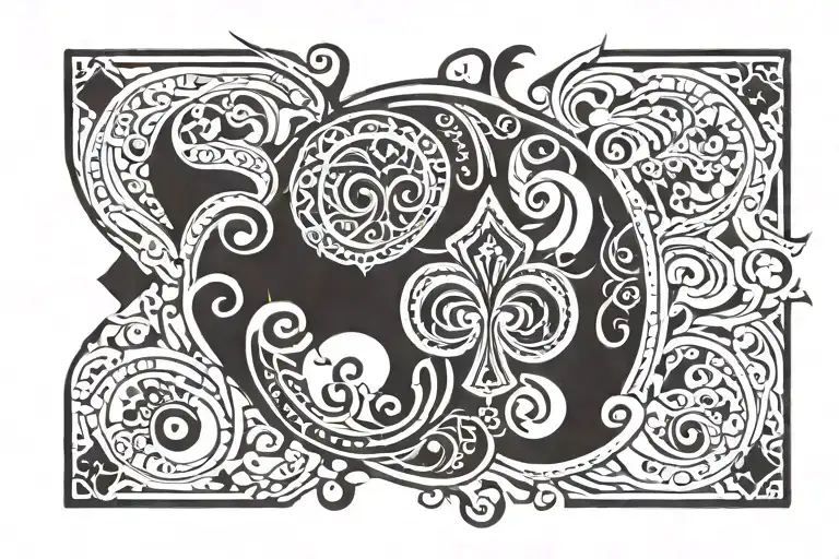 Ace of clubs that stings your heart tattoo design idea