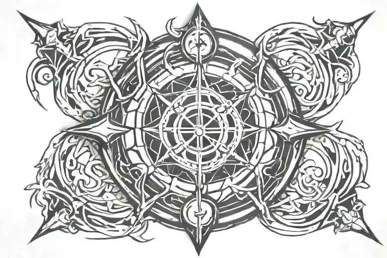 transmutation circle fullmetal alchemist alchemy circle tattoo design idea