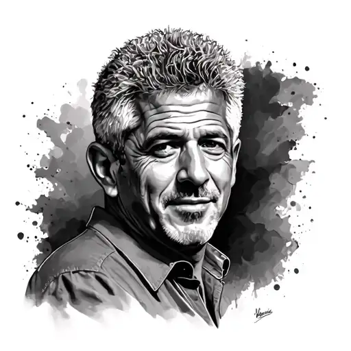 Anthony bourdain tattoo design idea