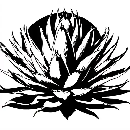 Agave tattoo design idea