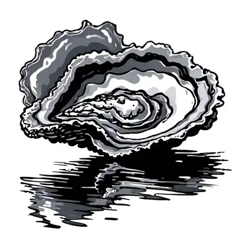 Oyster tattoo design idea