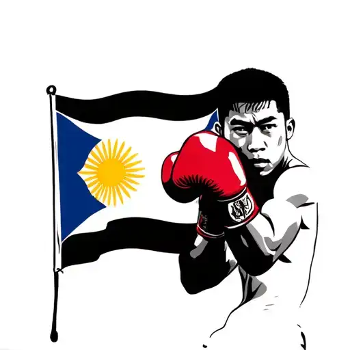 a picture of manny pacioue boxing filipino flag tattoo design idea
