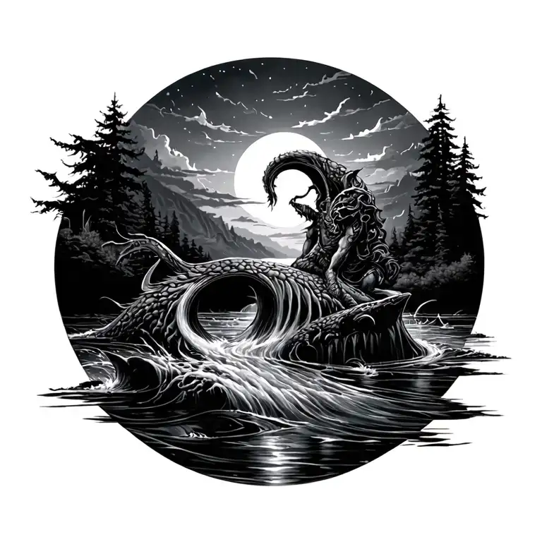river styx tattoo design idea