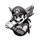 mario, crash bandicoot and lara croft tomb raider tattoo design idea