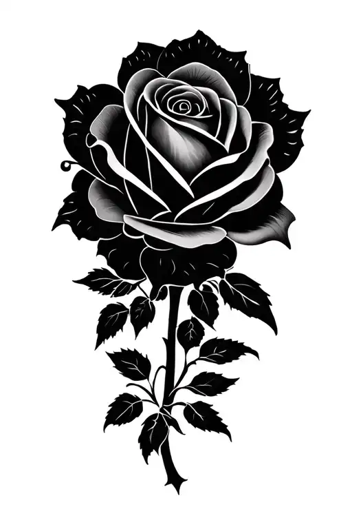rose mandala design tattoo design idea