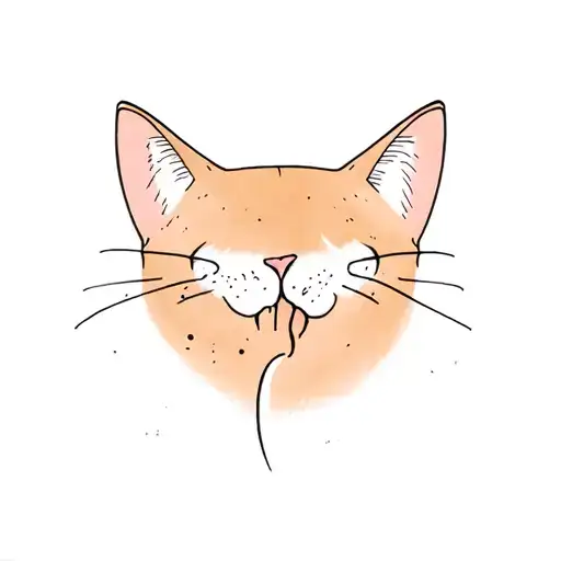 cat bite marks tattoo design idea