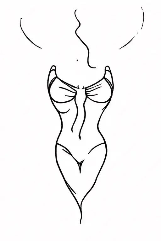vagina tattoo design idea