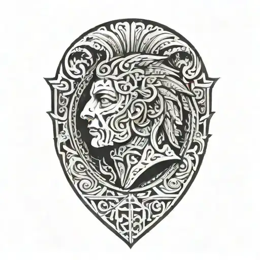 ancient roman tattoo design idea