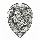 ancient roman tattoo design idea