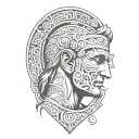 ancient roman tattoo design idea