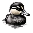 Duckling tattoo design idea