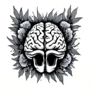 brain tumor survivor  tattoo design idea