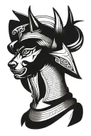 anubis tattoo design idea