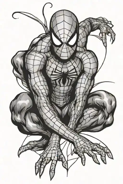 Spiderman tattoo design idea