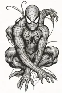 Spiderman tattoo design idea