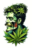 stoner 420 tattoo design idea