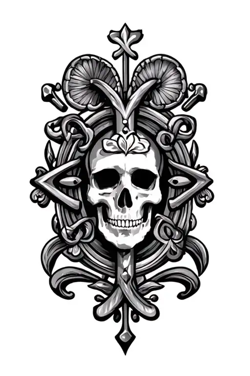 irish and czech symbols incorporated representing the client's tattoo design idea