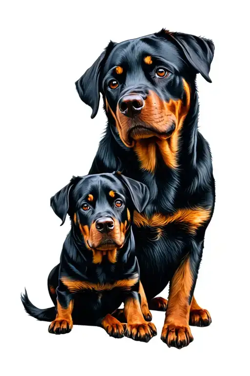 "Haus of Holmes Rottweilers" Multiple Rottweiler Dog sleeve tattoo design tattoo design idea