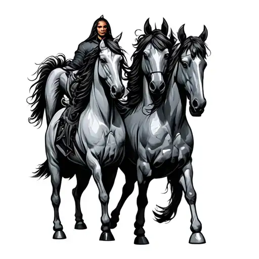 Four Horsemen tattoo design idea