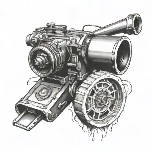 86:59 with a arsenal canon tattoo design idea