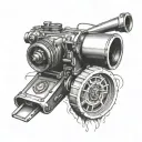 86:59 with a arsenal canon tattoo design idea