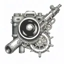 86:59 with a arsenal canon tattoo design idea