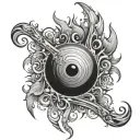 Butthole tattoo design idea