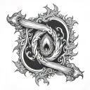 Butthole tattoo design idea