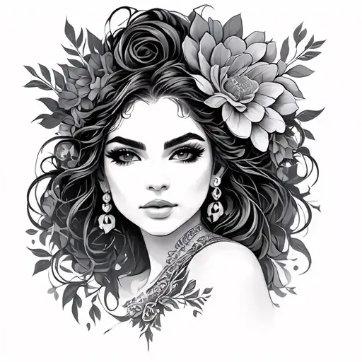 Oshun tattoo design idea