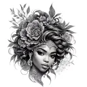 Oshun tattoo design idea