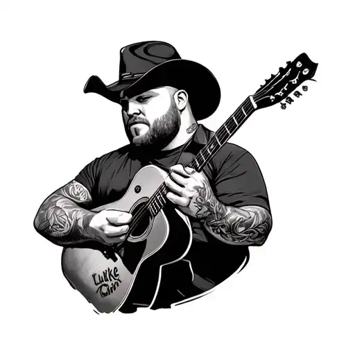 Luke Combs tattoo design idea