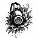 Audio tattoo design idea