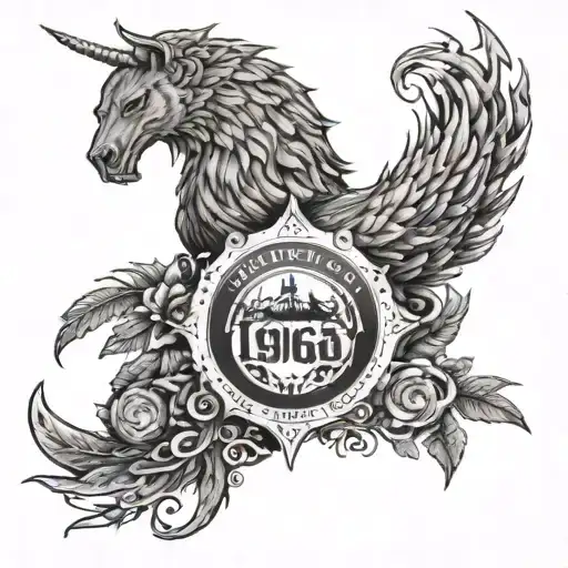 I want a badass tattoo including the date December 5th and the years 1996-2022 tattoo design idea