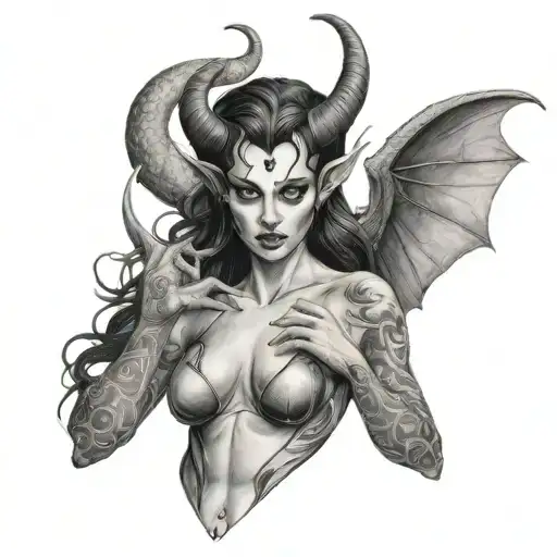 succubus tattoo tattoo design idea