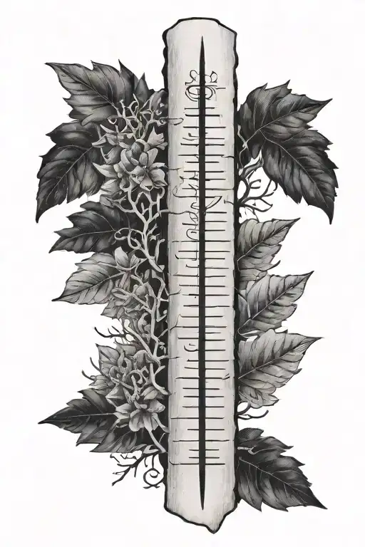 Ogham tattoo design idea