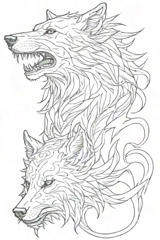 witcher wolf school design tattoo design idea