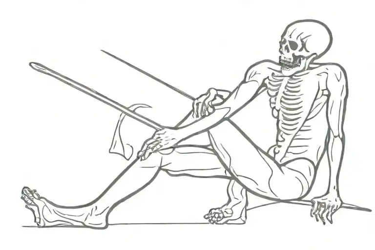 death, punishment, dirt tattoo design idea