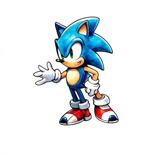 sonic the hedgehog, tails and knuckles tattoo design idea