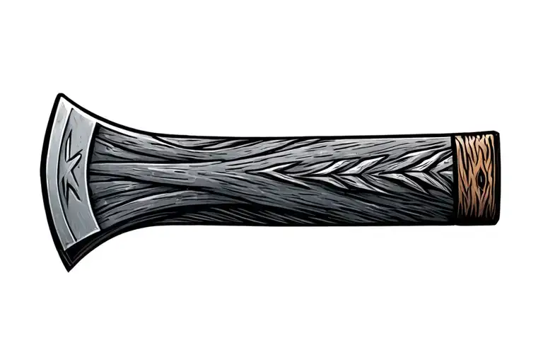 Tomahawk axe tattoo design idea